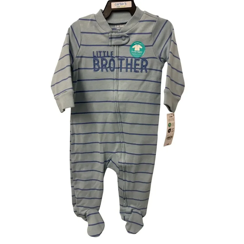 Carter's Child of Mine Baby Cotton One Piece Sleep N Play, Sizes 3/6 Months